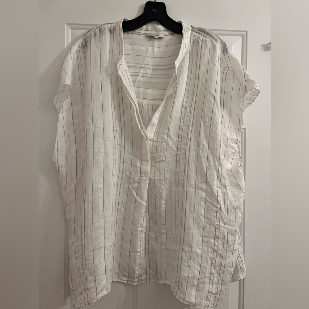 Vince white blouse shirt top.  B1 - Picture 3 of 5